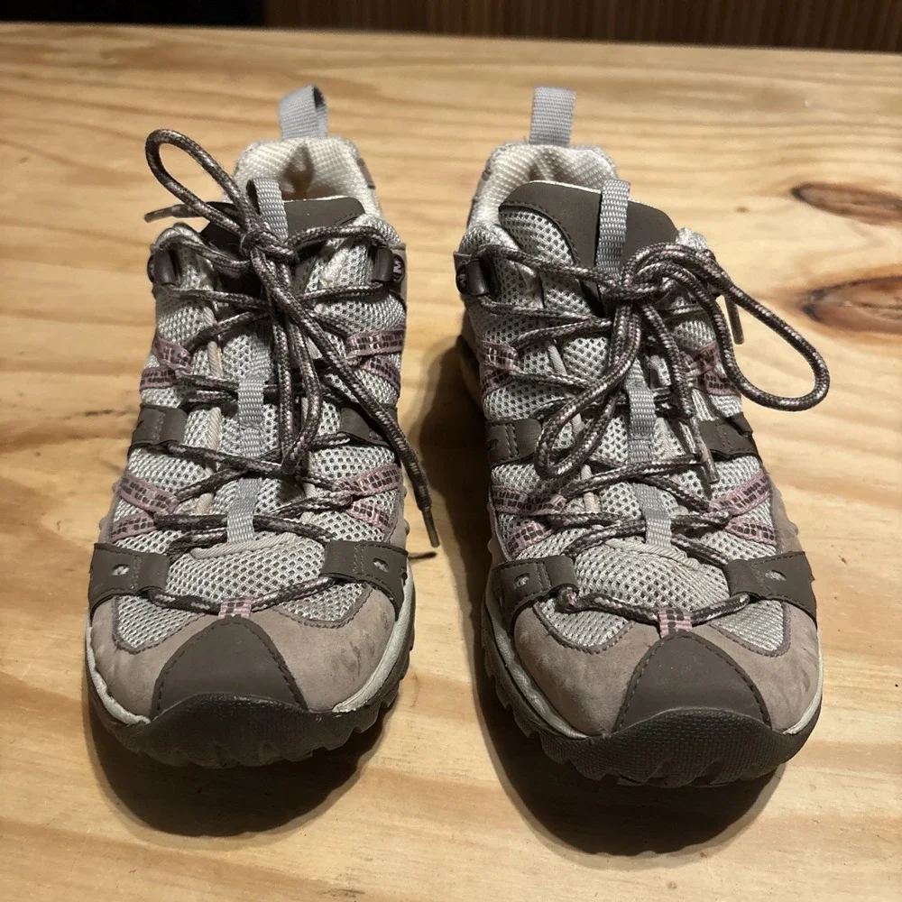 Merrell Women's Hiking Shoes Sz 7.5 Siren Sport Elephant Pink Vibram J13888